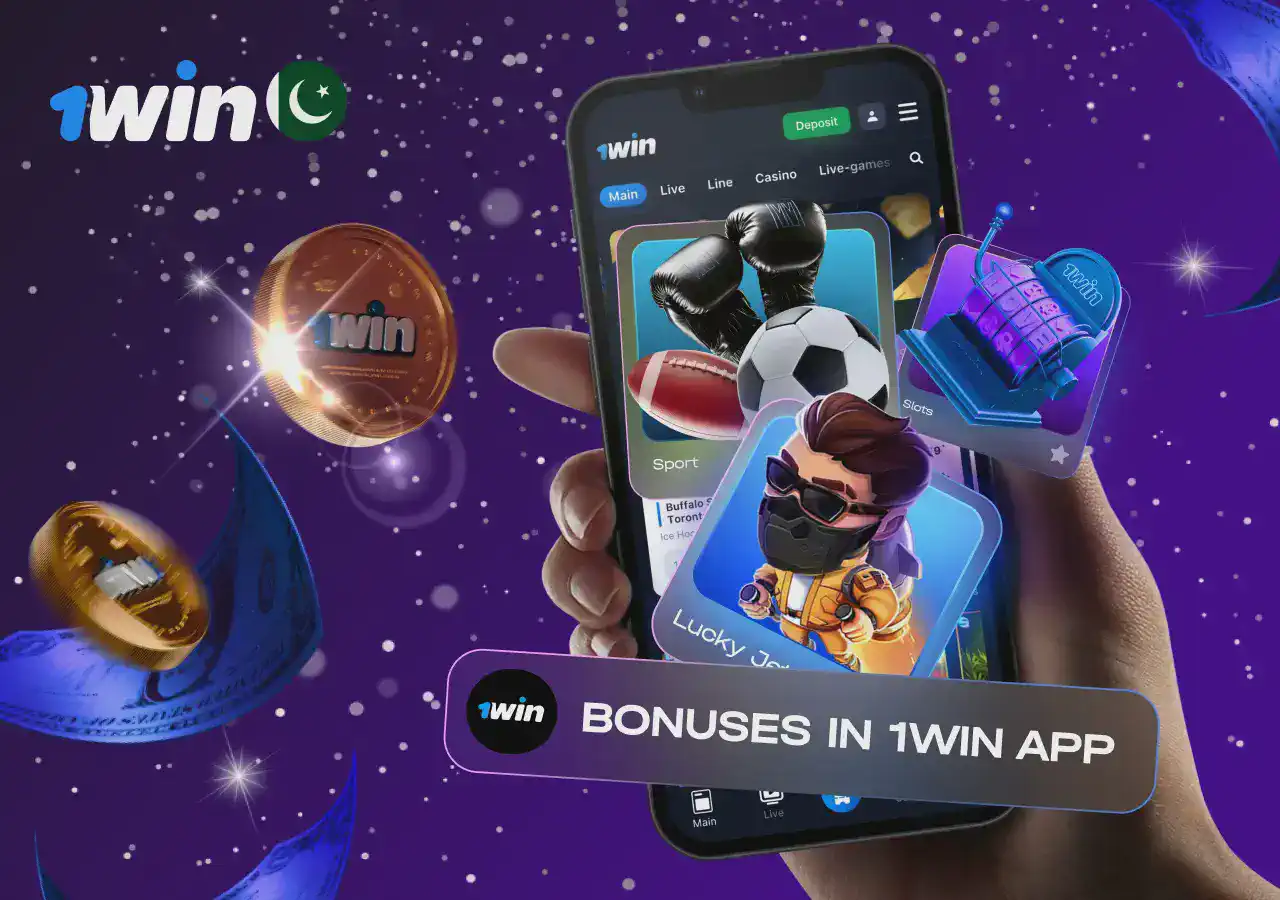 1win mobile app bonuses Pakistan