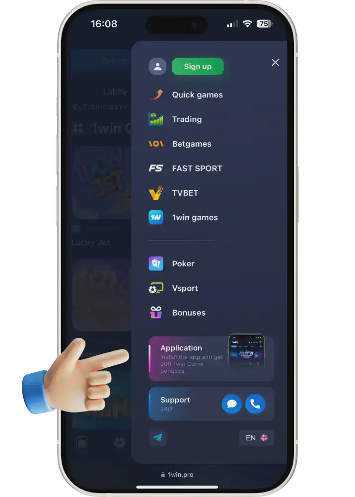 1win sports betting app Pakistan