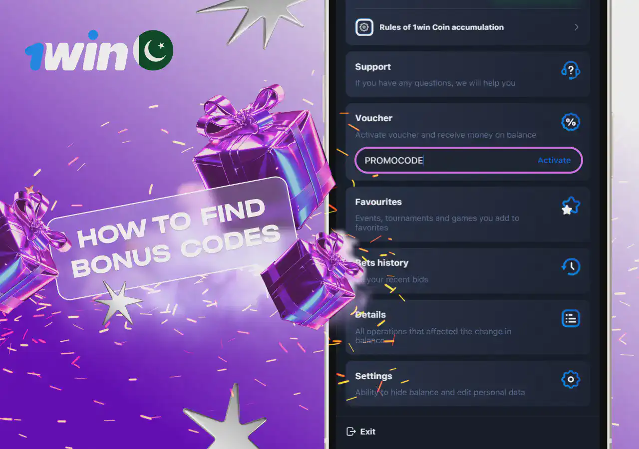 1win bonuses Pakistan