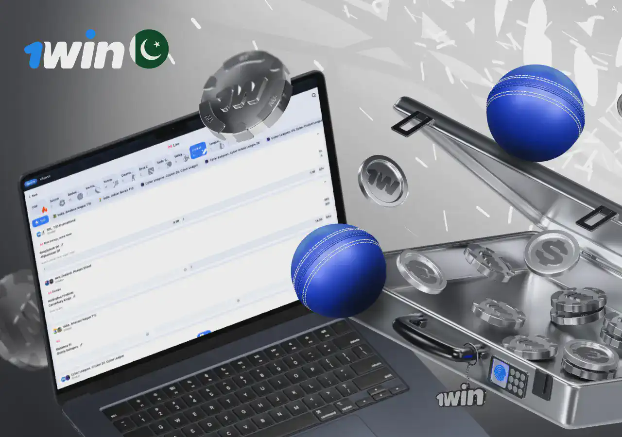 1win live cricket bets Pakistan