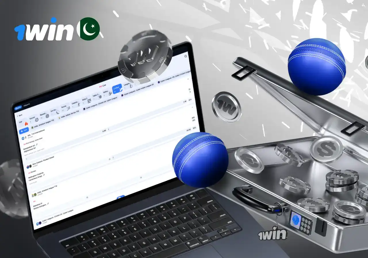 1win live cricket bets Pakistan