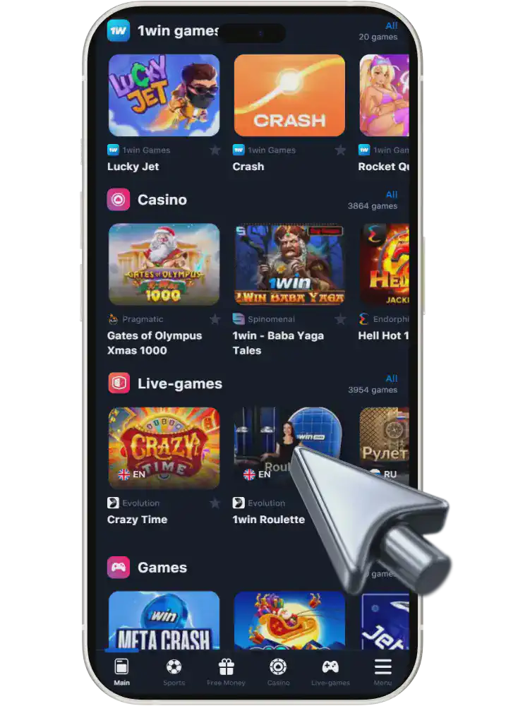 1win casino games Pakistan