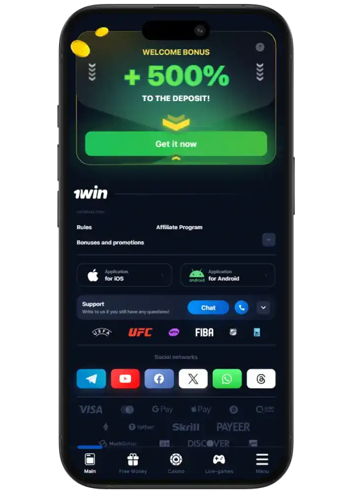 1win app Pakistan