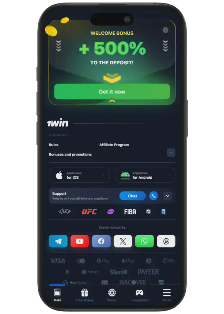 1win app Pakistan