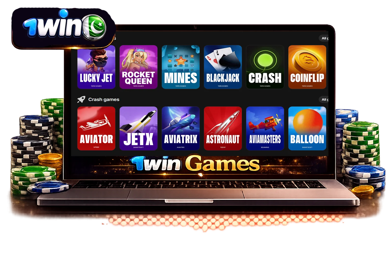 play 1win games