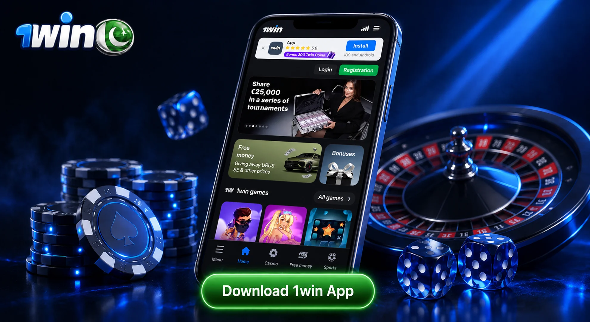 download 1win app for android and ios pakistan